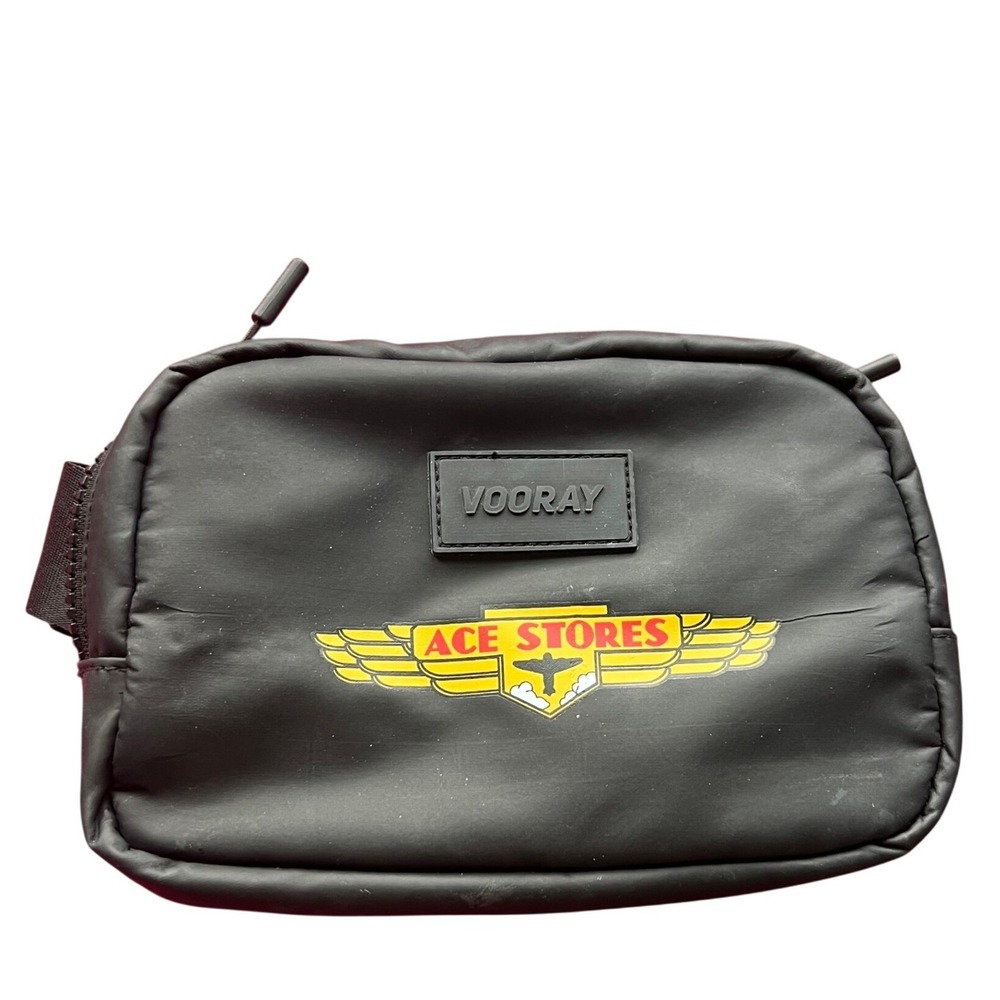 Vooray Vintage Logo Ace Hardware Store Black Crossbody Fanny Pack Waist Belt Bag